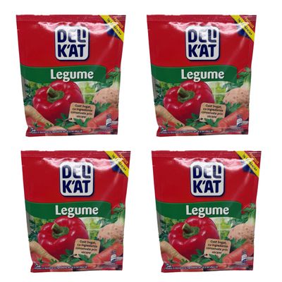 Delikat Vegetable Legume Seasoning 75g Mixed Vegetable Spice for Everyday Cooking Product of Moldova Pack of 4