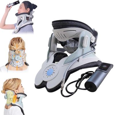 Adjustable Cervical Neck Traction Device, Electric Neck Stretcher Orthopedic, Neck Brace for Neck Pain And Support, for Relieving Cervical Spine Pressure