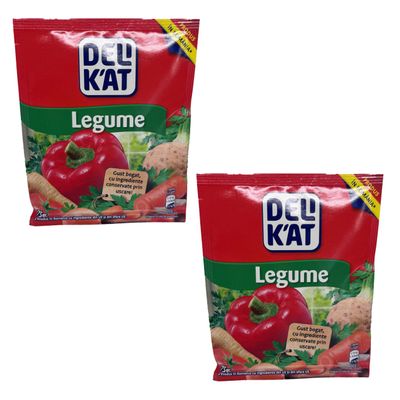 Delikat Vegetable Legume Seasoning 75g Mixed Vegetable Spice for Everyday Cooking Product of Moldova Pack of 2