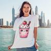 Sassy Souls Cartoon Strawberry Milkshake Drink Design T-Shirt Dessert Food 2026 Birthday Gift for Him and Her 5XL view 3