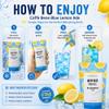 Caffe Bene Blue Lemonade Ade 190ml x 10 Pouches Ready to Drink Blue Lemonade Ade, Korean Style Ade Beverage Multipack view 4