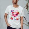 Cute Kawaii Cocktail Drink with Hearts and Fruit T-Shirt Kawaii Drink Cocktail Birthday Gift for Him and Her S White view 2