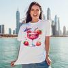 Cute Kawaii Cocktail Drink with Hearts and Fruit T-Shirt Kawaii Drink Cocktail Birthday Gift for Him and Her S White view 3