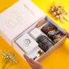 Mothers Day Birthday Gifts teagift Pamper Hamper for Mum by The Vedas | 22 items | 16 teabags | 1 Luxury tea tin Caddy | 56 Cups of tea | 1 Glass Mug With lid, Infuser | Scented Candle | Golden Spoon view 3