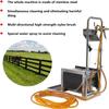 Rain Shoes Scrubber, Stainless Steel Boot Washer, Three-Sided Hard Brushes with Water Spray Gun, Remove Dust Snow Mud, for Automatic Cleaning Machine for Farm, Ranch, Veterinary Use view 3