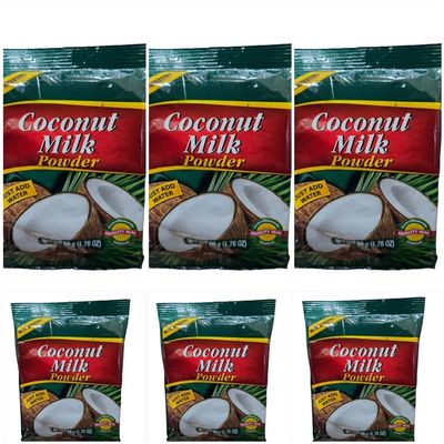 Coconut Milk Powder, 50g Pack of 6