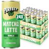 PerfectTed Vanilla Matcha Latte RTD, Ceremonial Grade Matcha, 24 x 250ml Cans, Ready-to-Drink with Gluten-Free Oats | Smooth & Creamy | Dairy-Free | Vegan (24 Pack, Vanilla) view 1