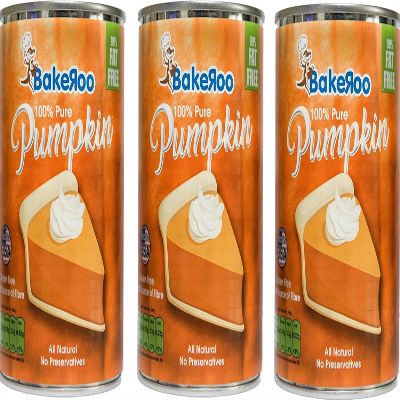 (Pack of 3) Tinned Pumpkin Puree (Pumpkin Pie Filling), 100% Natural - 425g