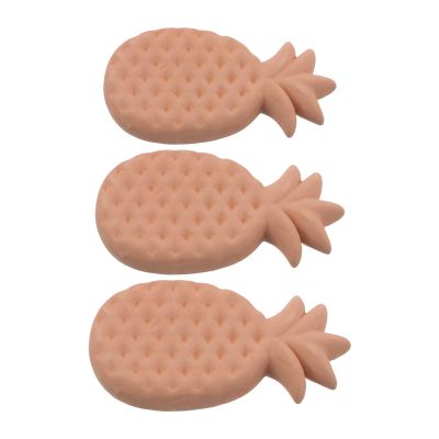 Baluue 3pcs Brown Sugar Softener Stone Terracotta Pineapple Shape