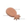 Baluue 3pcs Brown Sugar Softener Stone Terracotta Pineapple Shape view 2
