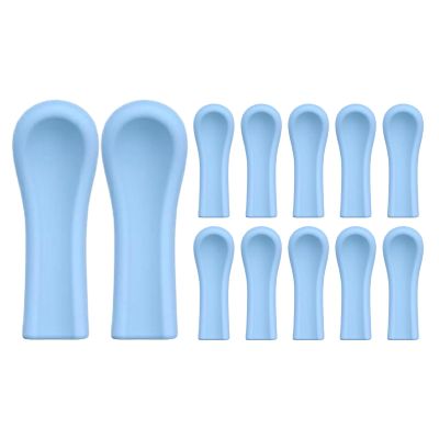 Ear Cleaner Tips Set - Silicone Ears Spoon Tips, Silicone Replacement Heads, Long Lasting Synthetic Accessory Unit Set, for Reusable Ears Camera Accessory Most Visual Ear Scoop Devices Useful Task