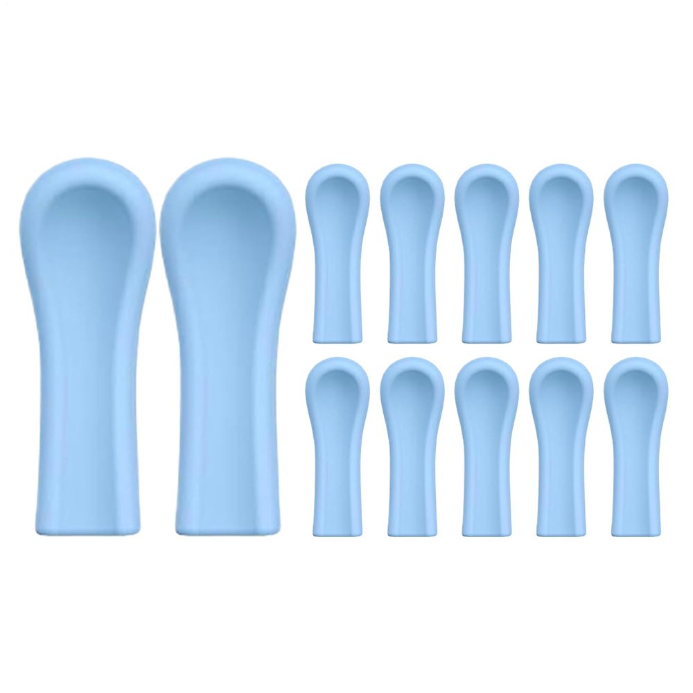 Ear Cleaner Tips Set - Silicone Ears Spoon Tips, Silicone Replacement Heads, Long Lasting Synthetic Accessory Unit Set, for Reusable Ears Camera Accessory Most Visual Ear Scoop Devices Useful Task