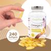 Grape Tree Omega 3 Fish Oil 1000mg 240 Softgels. 4 Month Supply. EPA & DHA Omega-3 Fatty Acids. Fish Oil Capsules Made in the UK. Gluten & Lactose Free view 4