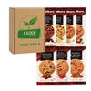 Pick & Mix Walkers Biscuits Choose Any 4 Fruit & Lemon; Stem Ginger; Oatflake Cranberry; Raspberry & White Choc; Belgian Choc Chunk; Toffee Pecan & Hazelnut Compatible for Walkers By Luxe Bitez view 1