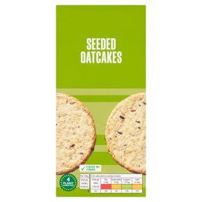 Seeded Oatcakes, 250g, Suitable for Vegetarians and Vegans