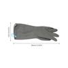 BESPORTBLE 3pairs Rubber Dishwashing Gloves Cleaning Kitchen Laundry Gardening Reusable Non Slip Texture view 2