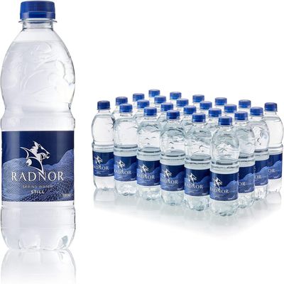 Radnor Hills Still Mineral Water 500ml Screw Cap Bottles (Pack of 24) | Natural Welsh Spring Water | Hydrating & Refreshing