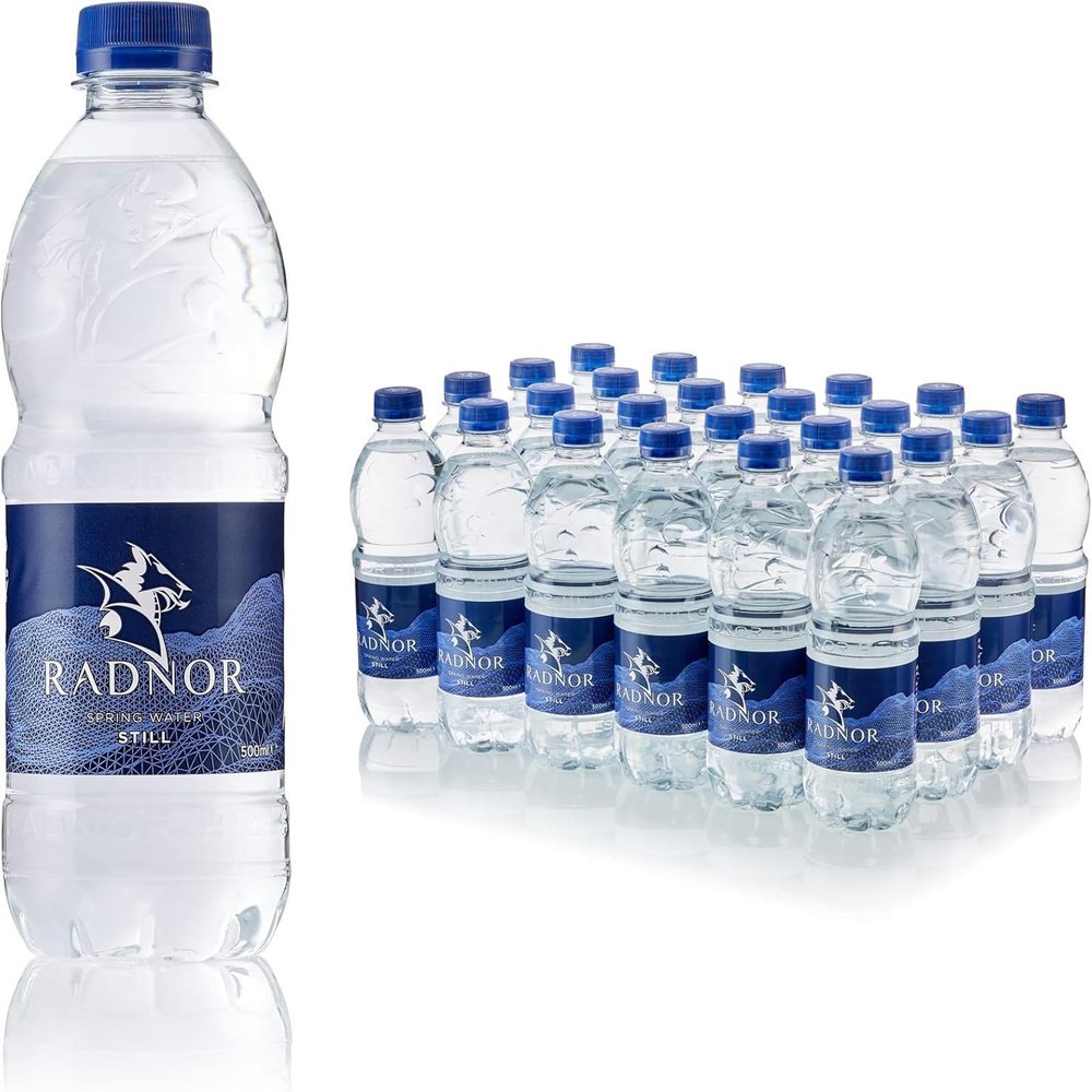 Radnor Hills Still Mineral Water 500ml Screw Cap Bottles (Pack of 24) | Natural Welsh Spring Water | Hydrating & Refreshing