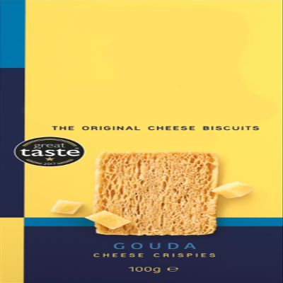 Gouda Cheese Crispies, Original Cheese Biscuits, 100g