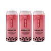Taiwan Strawberry Bubble Tea with Tapioca Pearls 490ml x 3 Cans Ready to Drink Milk Tea, Bubble Drink, Imported Asian Beverage view 1