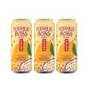 Mango & Passion Fruit Flavour Green Tea with Mango Flavour Popping Gel Balls 490ml x 3 Cans Ready to Drink Fruit Green Tea Beverage view 1