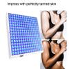 45W Home Tanning Lamp, 460nm Full Blue Therapy Lamp LED Skin Tanning Light with 225pcs LEDs,Face and Body Sunlamp with Hanging Ring Hook and Blindfold,Eye Protection Self Tanning Machine view 2