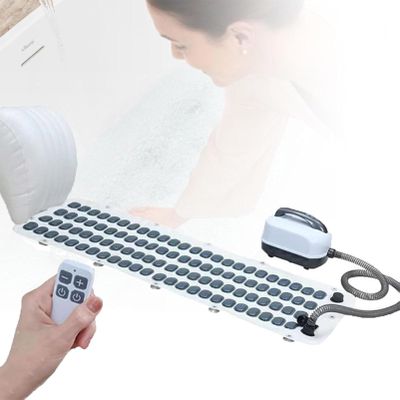 Bubble Bath Mat with Adjustable Nozzles, Non-Slip Design for Home Spa Massage and Relaxation