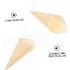 HOMSFOU Ice Cream Wood Cones 50Pcs 5.1 Inch Eco-Friendly Disposable Food Cones for Appetizer Buffet view 3