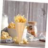 HOMSFOU Ice Cream Wood Cones 50Pcs 5.1 Inch Eco-Friendly Disposable Food Cones for Appetizer Buffet view 4