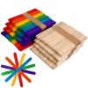 LOLIPPYY 400pcs Lollipop Sticks Wood Craft Sticks Boy Girl Hand DIY Materials for Home School for Crafts for Crafting Projects view 1