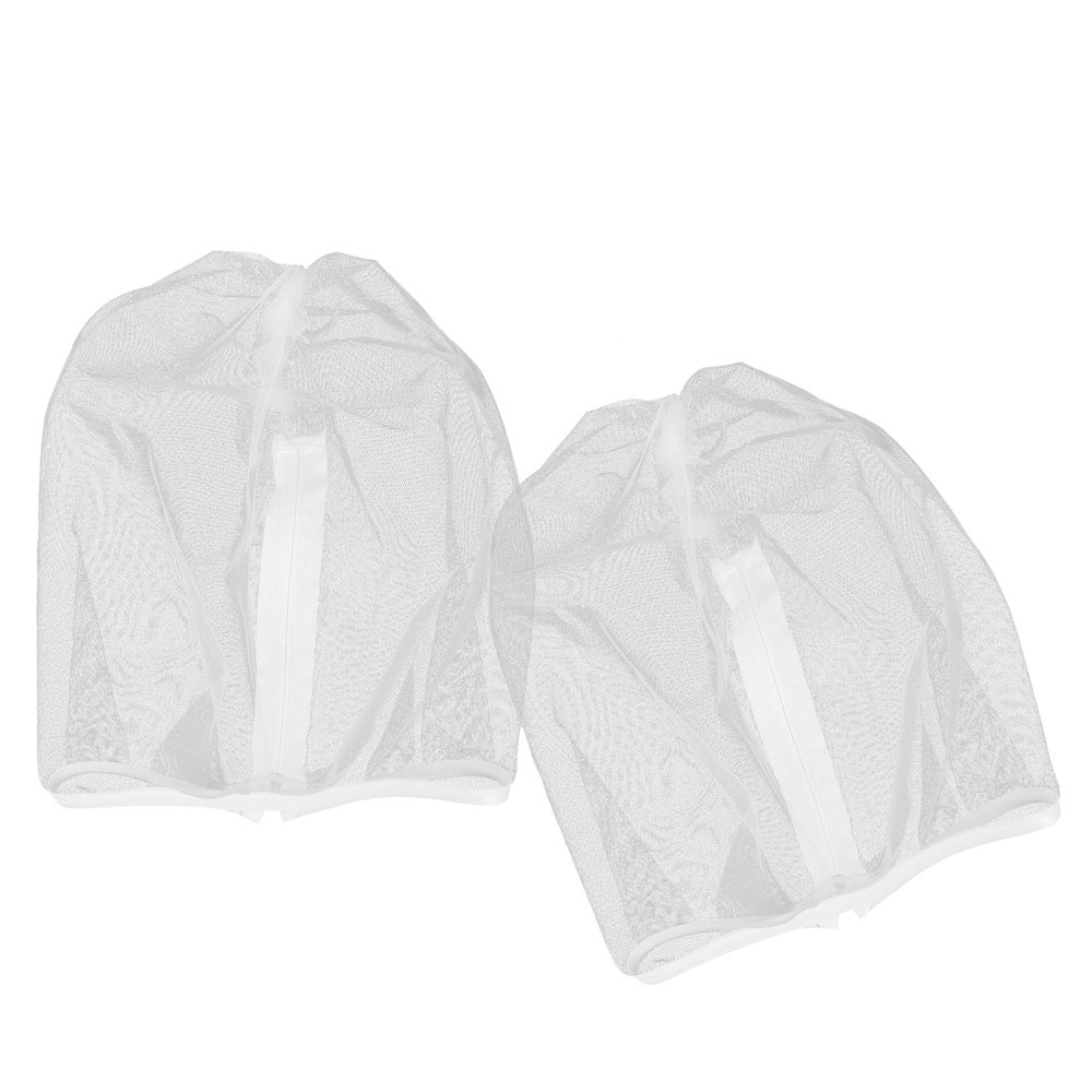 VICASKY 2pcs Fabric Makeup Protective Hood Hair Barrier for Women Bridal Shower Bachelorette Party Zipper Closure Makeup Protector Hood