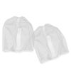 VICASKY 2pcs Fabric Makeup Protective Hood Hair Barrier for Women Bridal Shower Bachelorette Party Zipper Closure Makeup Protector Hood view 1