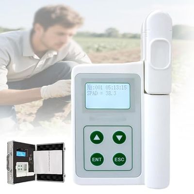 Chlorophyll Meter for Accurate Leaf SPAD and Temperature Measurement - Perfect for Farmers, Gardeners, and Scientific Research