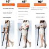 Folding Forearm Crutches - Adjustable and Portable Mobility Support for Leg Injury Recovery view 3