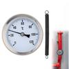 Metal Bimetall Thermometer With Fixing Spring For Direct Pipe Attachment And Stable Temperature Readings view 2