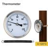 Metal Bimetall Thermometer With Fixing Spring For Direct Pipe Attachment And Stable Temperature Readings view 4