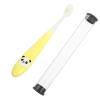 WESIEVYA Manual Toothbrush for Kids with Supple Soft Bristles and Comfortable Grip, Includes Yellow Bucket for Easy Cleaning, for Children Aged 2-12, Ensures Comprehensive Tooth Care view 1