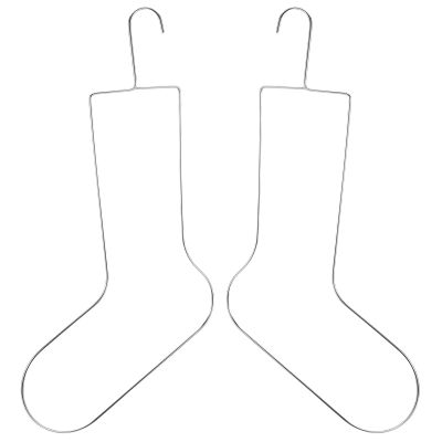 SOLUSTRE Sock Blockers for Knitting and Crochet, Metal Dual Display Drying Rack with Sturdy Steel, Suitable for Sock Stretching and Displaying in Home Laundry