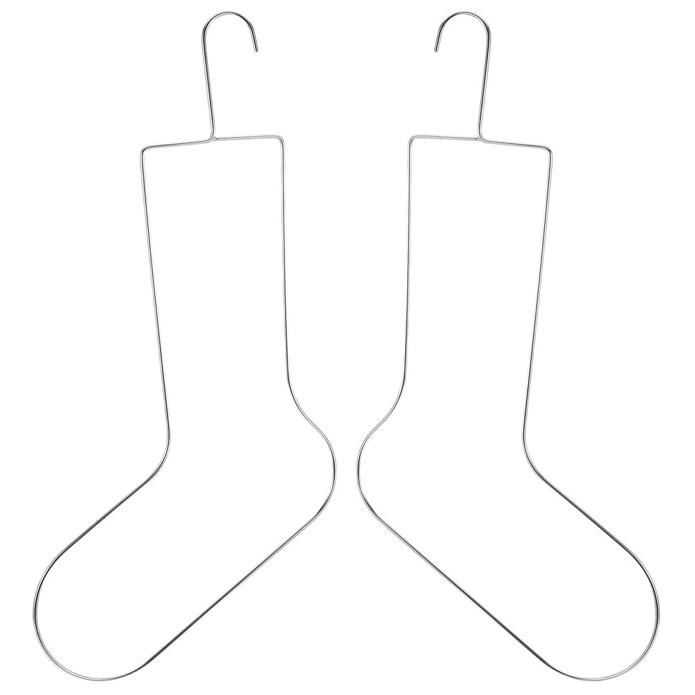 SOLUSTRE Sock Blockers for Knitting and Crochet, Metal Dual Display Drying Rack with Sturdy Steel, Suitable for Sock Stretching and Displaying in Home Laundry