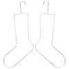 SOLUSTRE Sock Blockers for Knitting and Crochet, Metal Dual Display Drying Rack with Sturdy Steel, Suitable for Sock Stretching and Displaying in Home Laundry view 1