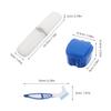 COLLBATH Denture Care Kit Soft Denture Toothbrush for Travel False Teeth Container for Cleaning and Storage view 2