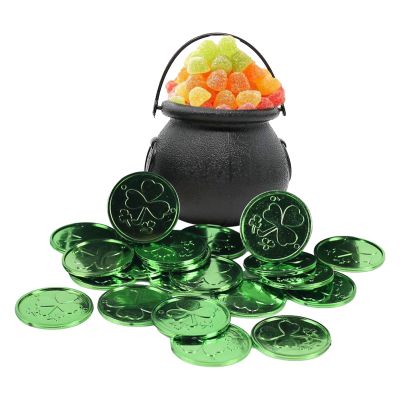 Generisch 25 Pack Black St Patrick's Day Candy Cauldron - Decorative Candy Pot | for Party Halloween Home Decoration Table Theme Event