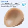 Non-Stick Silicone Breast Forms, Teardrop Shape Concave Bottom Prosthesis, D Cup for Crossdresser, Transgender and Mastectomy(Self-Adhesive,KK Cup) view 3