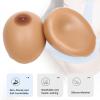1 Pair Teardrop Concave Bottom Silicone Breast Forms, Non-Stick Fake Boobs Mastectomy Prosthesis for Crossdressers(Self-Adhesive,J Cup) view 2