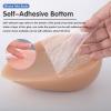 1 Pair Teardrop Concave Bottom Silicone Breast Forms, Non-Stick Fake Boobs Mastectomy Prosthesis for Crossdressers(Self-Adhesive,J Cup) view 4