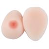 Teardrop Shape Silicone Breast Forms 1 Pair, Self-Adhesive Mastectomy Prosthesis Bra Pad Enhancers for Crossdressers(Non-Stick,F Cup) view 1