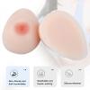 Teardrop Shape Silicone Breast Forms 1 Pair, Self-Adhesive Mastectomy Prosthesis Bra Pad Enhancers for Crossdressers(Non-Stick,F Cup) view 2