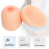Teardrop Silicone Breast Forms 1 Pair, Concave Bottom Fake Boobs for Mastectomy, Crossdresser, Transgender & Cosplay(C Cup) view 2