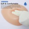 1 Pair Self-Adhesive Silicone Breast Forms, Triangle Shape Concave Bottom Prosthetic Boobs, DD Cup for Crossdresser(Non-Stick,FF Cup) view 3