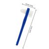 BATHVEVE 3pcs Adult Denture Toothbrush Set Small Dual-Head Soft Bristle Toothbrushes for False Teeth Care, Braces Cleaning, and Oral Hygiene Maintenance White, Red, Blue view 2